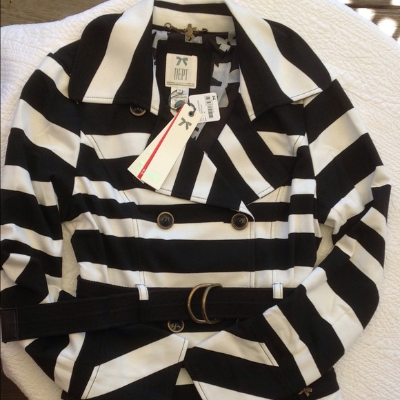 DEPT Black Striped Jacket