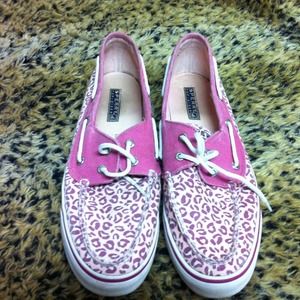 Cheetah print Sperrys