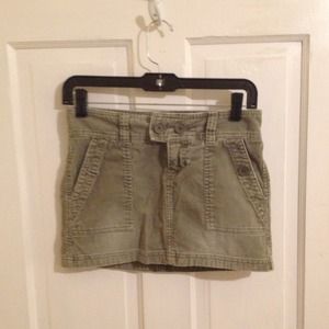 Green corduroy shirt