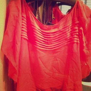 💢SOLD💢 Diane Von Furstenberg coral blouse
