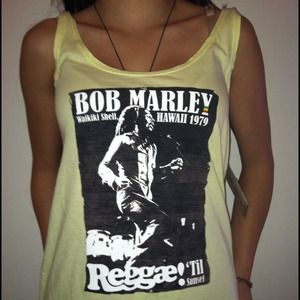 Bob Marley yellow tank