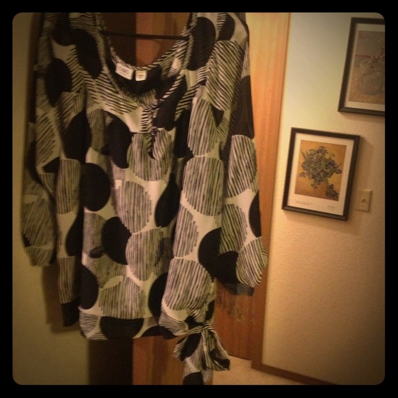 Cute semi sheer blouse