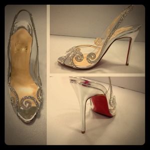 Louboutin sling back sandals