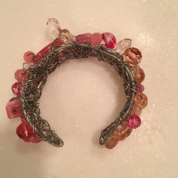 Bracelet with Pink Beading - Picture 2 of 3