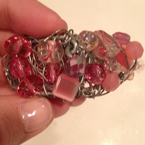 Bracelet with Pink Beading - Picture 3 of 3