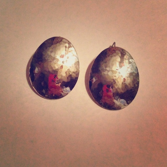 Handmade silver earrings - Picture 1 of 2