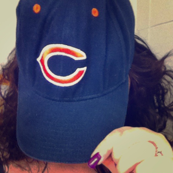 Bears baseball hat.