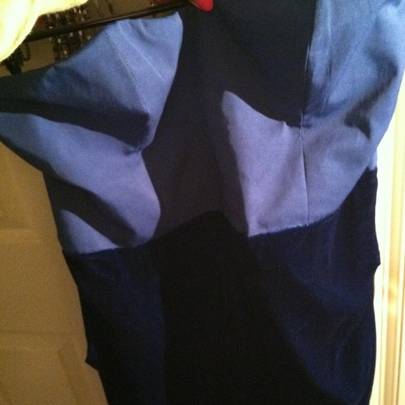 Blue velvet ASOS dress. Size 14.