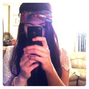 Floral knot head wrap