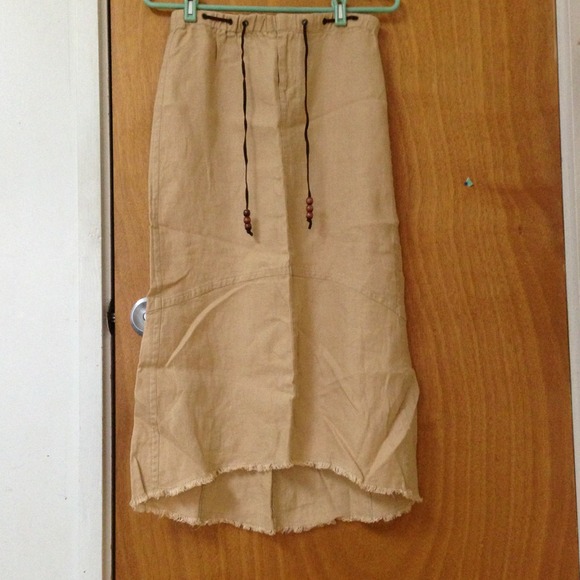 A/X Linen Hi-Lo Skirt