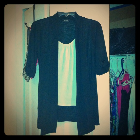 B&W Attached Tank/Sweater