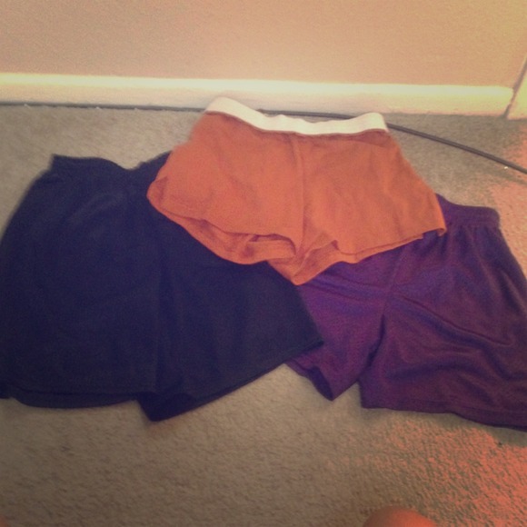 3 pairs of athletic shorts