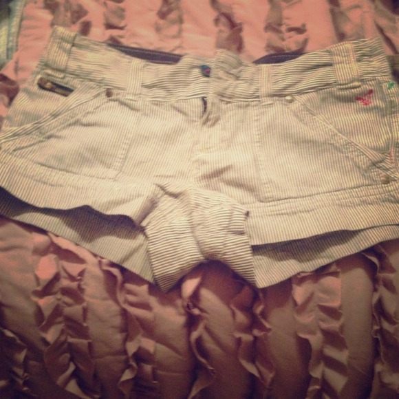 Vintage striped American eagle shorts
