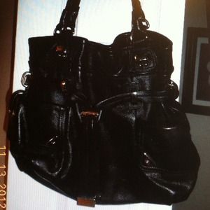 Black Leather Purse