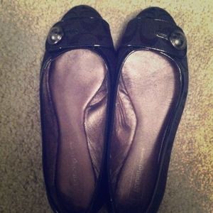 Reduced! Black Coach Flat authentic