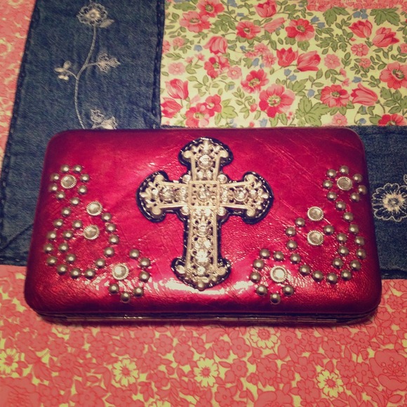 Blinged Out Cross Wallet