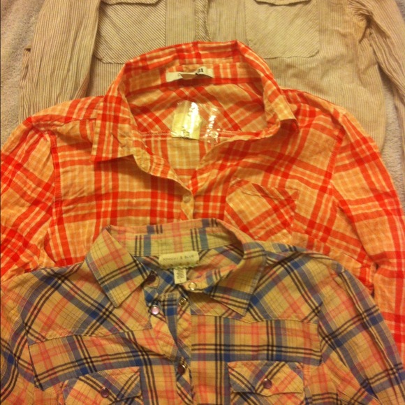 Reserved!!!! Three Button Down Tops
