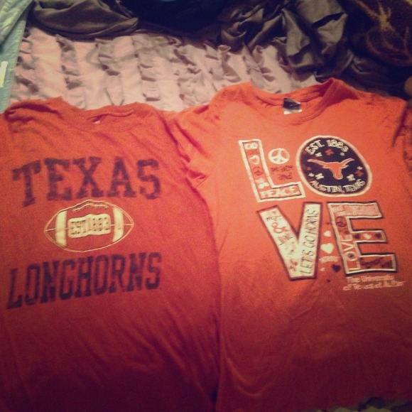 Two Texas Longhorn shirts