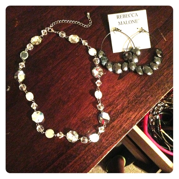 Brand new earrings and necklace.