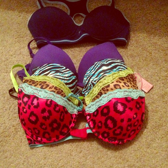 4 bras and 1 sports bra