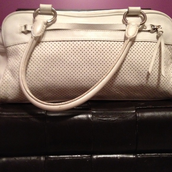 *Reduced* Banana Republic white leather purse