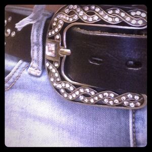 Bundle Buckle Belt & Cross Bracelet