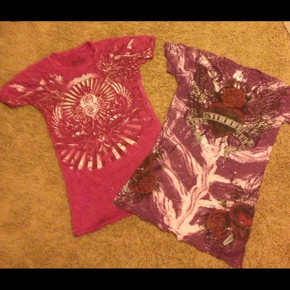 SOLD**********Sinful shirts lot of 2