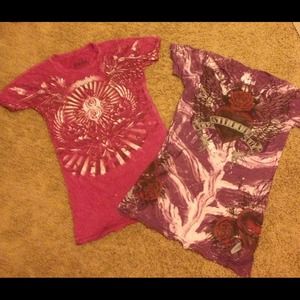 SOLD**********Sinful shirts lot of 2