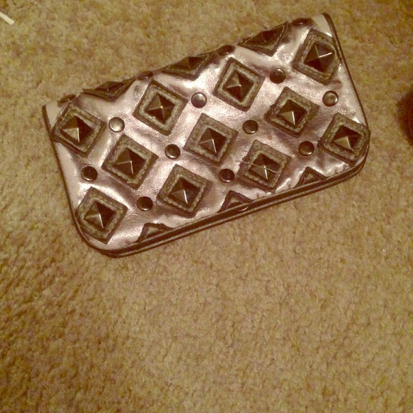 Silver studded wallet