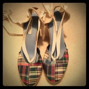Plaid Tommy Hilfiger Lace-Up Espadrilles!