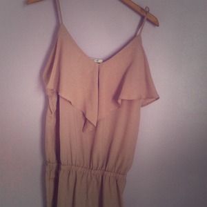 Chic tan jumpsuit