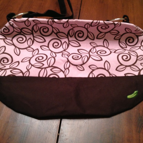 Pink & Brown Patterned Bag