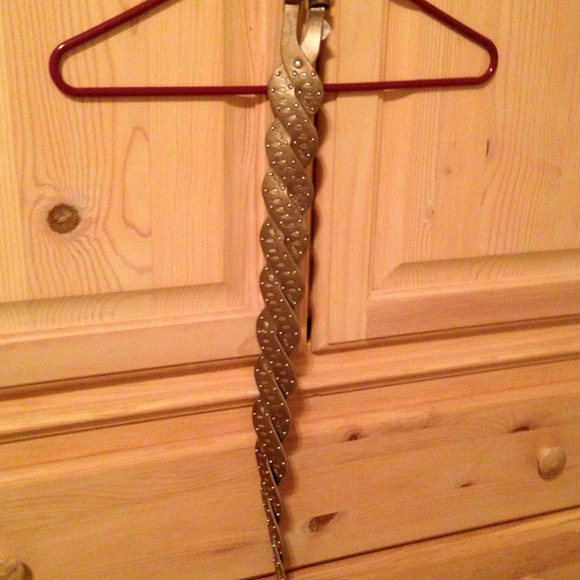 Faux leather belt