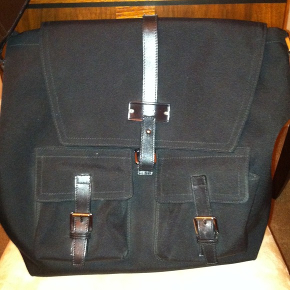 Gucci Canvas & Leather Cross Body Bag   New Price!