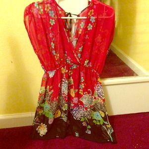 Sheer UNIQUE long top