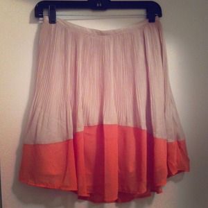Lauren Conrad pleated two-tone skirt