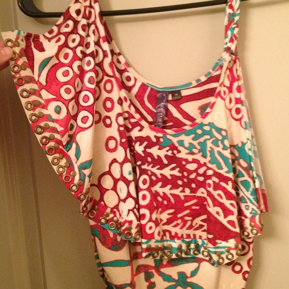 Colorful patterned dress. Worn one time! - Picture 2 of 4