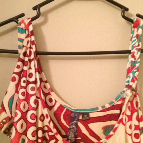 Colorful patterned dress. Worn one time! - Picture 4 of 4