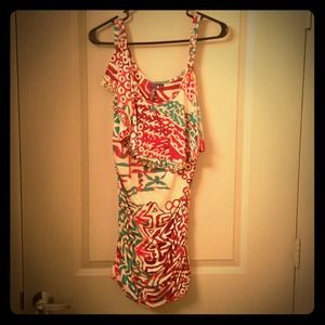 Colorful patterned dress. Worn one time!
