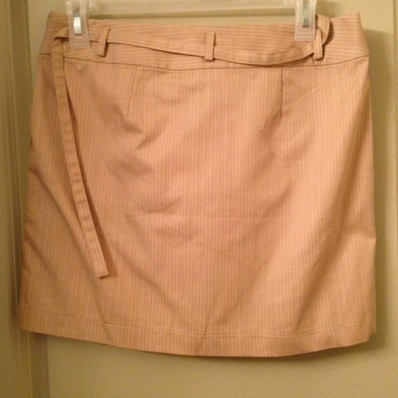 Tan pin-striped skirt - Picture 2 of 3