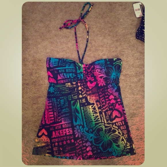 🎉SOLD🎉Cute swim top tankini. Small size 5/6