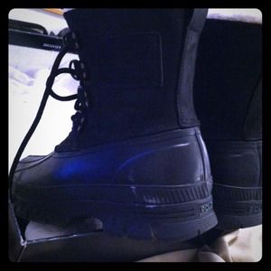 Black men's  polo boots
