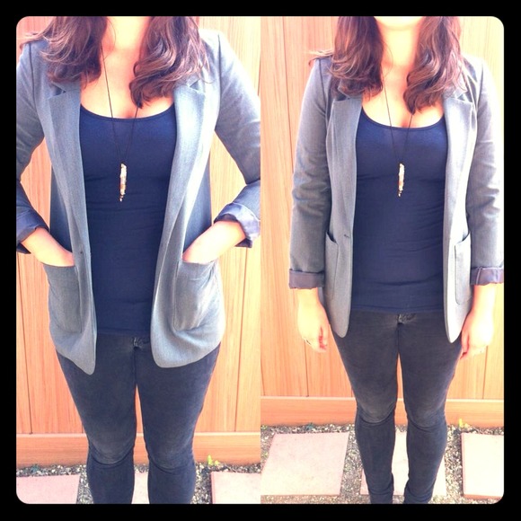 H&M Jackets & Blazers - Charcoal H&M Blazer