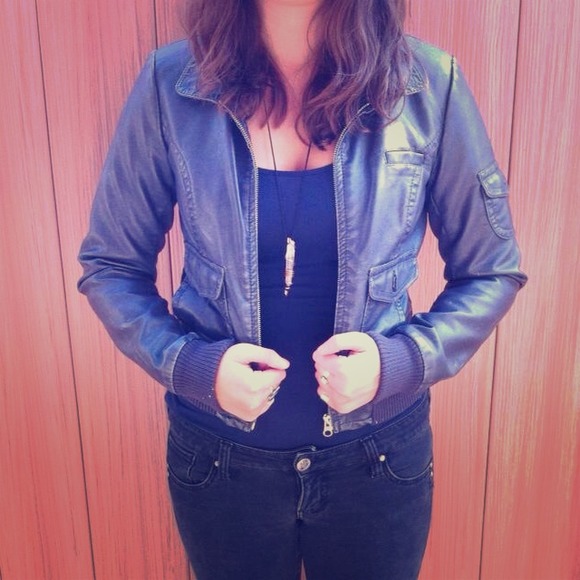 H&M Jackets & Blazers - Pleather Jacket