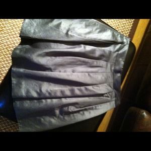 Club monico satin pleated skirt - charcol grey