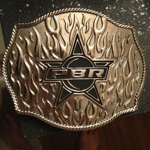 Montana Silversmith'a PBR belt buckle
