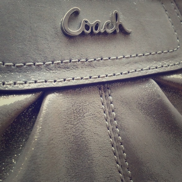Leather Coach Wristlet/Clutch