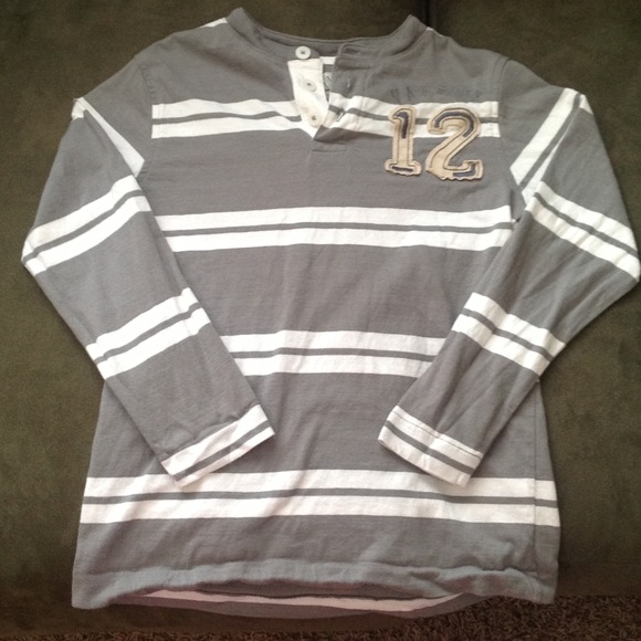 Boys long sleeve button front shirt
