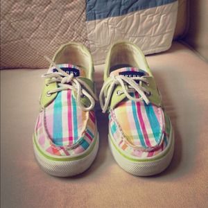 Sperry Plaid Boat Shoes