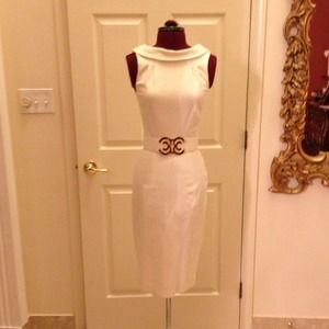White cache dress